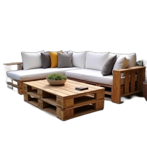 furniture, 3d render, photorealistic, earth tones transparent PNG cut-out