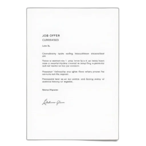 sample, offer, letter, template transparent PNG cut-out