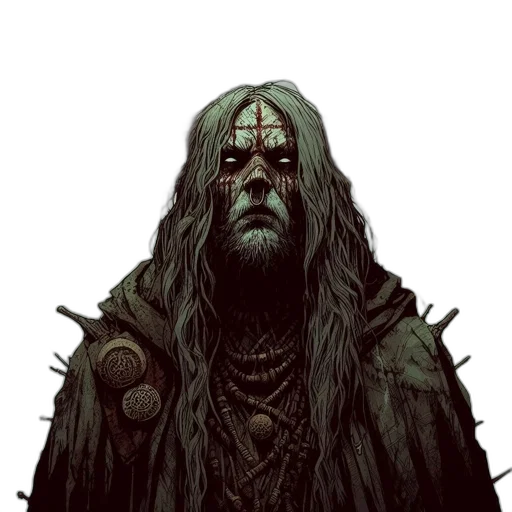 face, creature, staff, crown transparent PNG cut-out