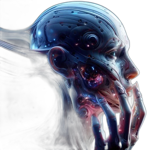 mask, face, creature, robot transparent PNG cut-out