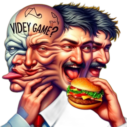 food, face, concept art, pixel art transparent PNG cut-out