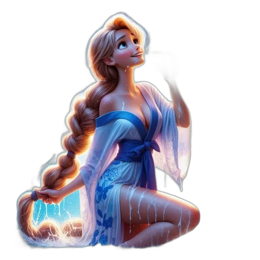 dress, concept art, fantasy art, 3d render transparent PNG cut-out