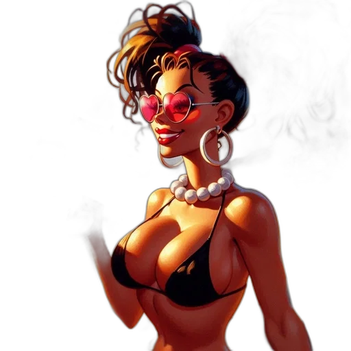 comic book art, concept art, cartoon, fantasy art transparent PNG cut-out