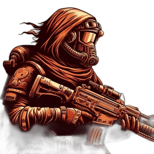 weapon, robot, mask, concept art transparent PNG cut-out