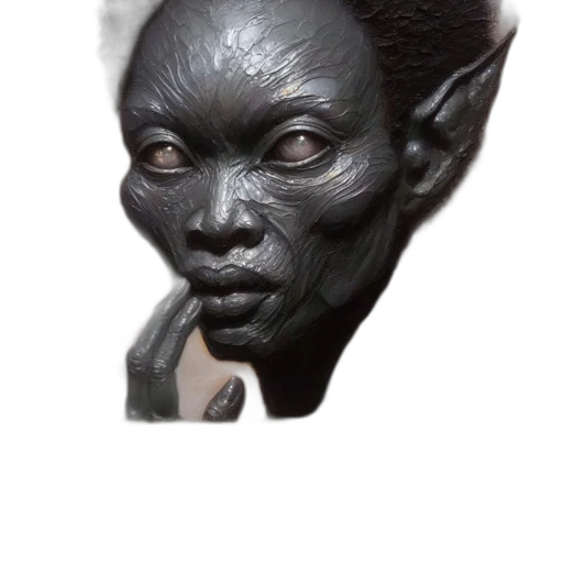mask, face, creature, staff transparent PNG cut-out