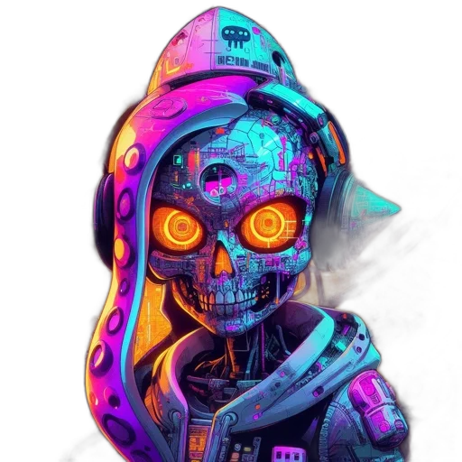 robot, mask, jacket, face transparent PNG cut-out