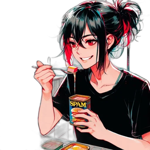 food, anime, vaporwave, pixel art transparent PNG cut-out