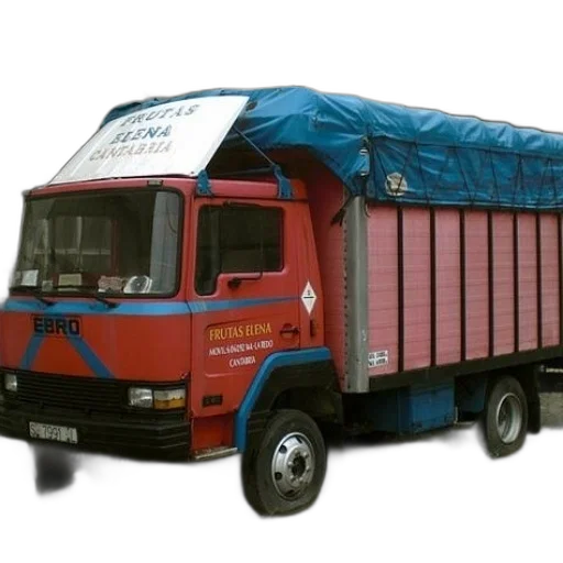 3d render, photorealistic, red, truck transparent PNG cut-out