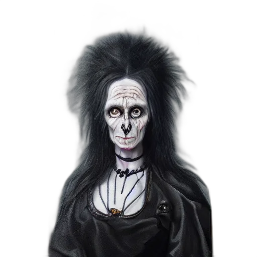 hair, face, mask, staff transparent PNG cut-out