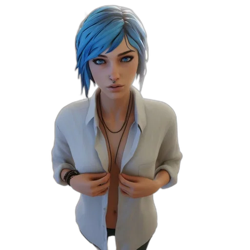 jacket, jewelry, staff, 3d render transparent PNG cut-out