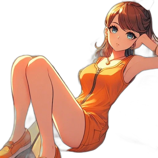 dress, staff, crown, shoes transparent PNG cut-out