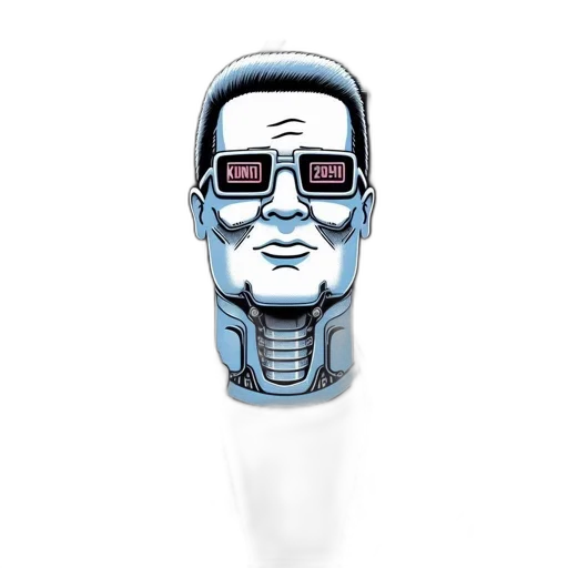 robot, cartoon, 3d render, comic book art transparent PNG cut-out