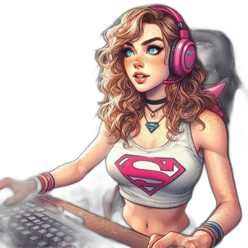 comic book art, fantasy art, pixel art, cartoon transparent PNG cut-out