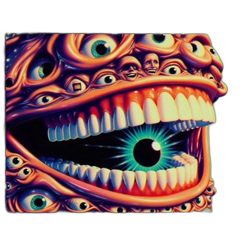 mask, face, creature, dragon transparent PNG cut-out
