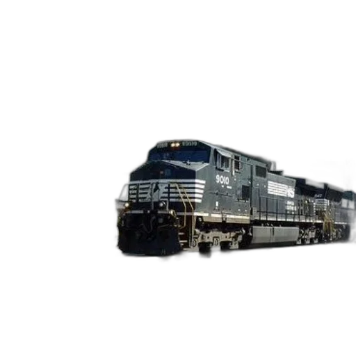 3d render, photorealistic, black, train transparent PNG cut-out