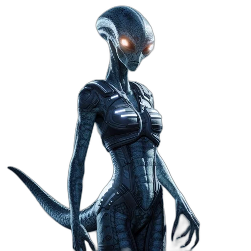 robot, creature, dress, staff transparent PNG cut-out