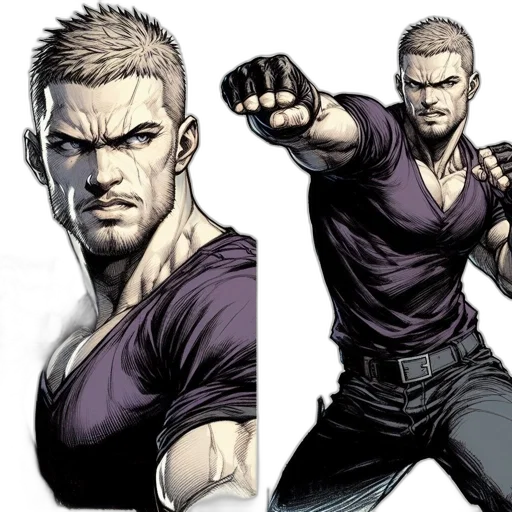 comic book art, concept art, cartoon, photorealistic transparent PNG cut-out