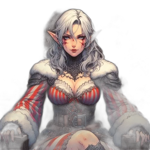 dragon, sword, dress, fantasy art transparent PNG cut-out