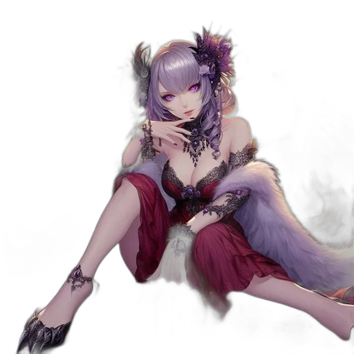 dragon, staff, dress, weapon transparent PNG cut-out