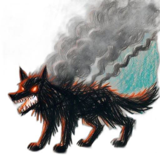 creature, animal, dragon, staff transparent PNG cut-out