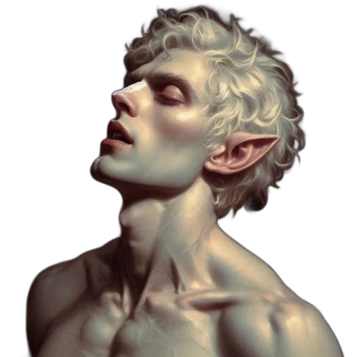 face, creature, photorealistic, fantasy art transparent PNG cut-out