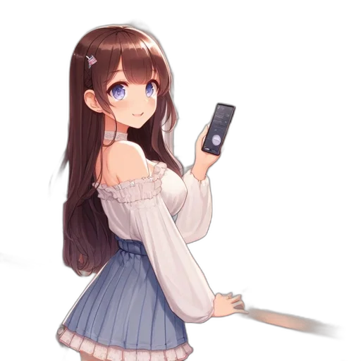 dress, staff, weapon, robot transparent PNG cut-out