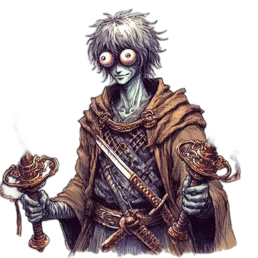mask, staff, creature, face transparent PNG cut-out