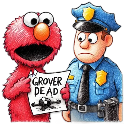 elmo, sesame, street, holds transparent PNG cut-out