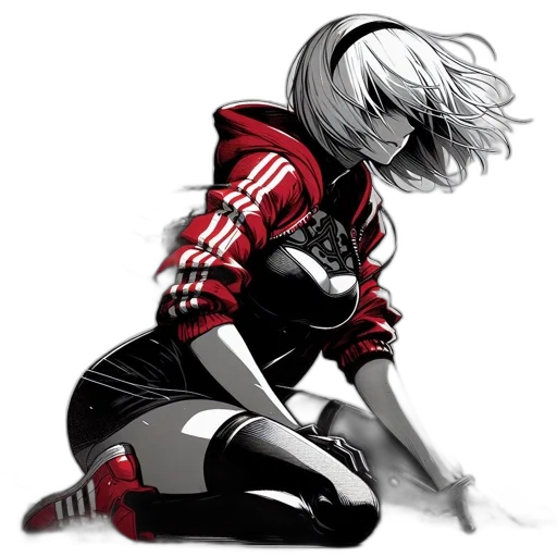 jacket, robot, comic book art, concept art transparent PNG cut-out