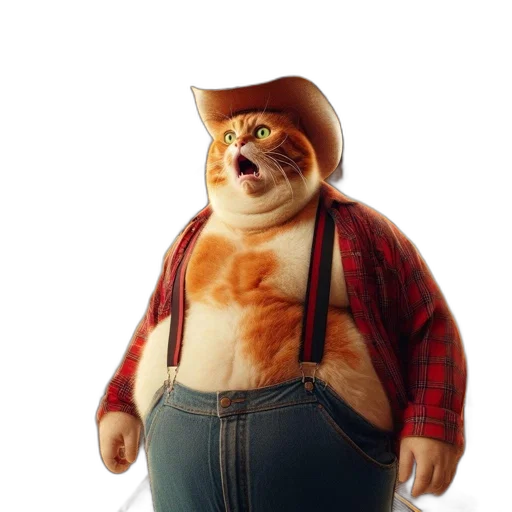 animal, hat, creature, staff transparent PNG cut-out