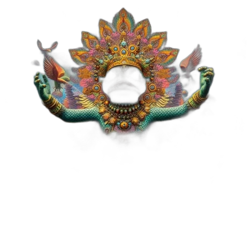 jewelry, crown, mask, dragon transparent PNG cut-out