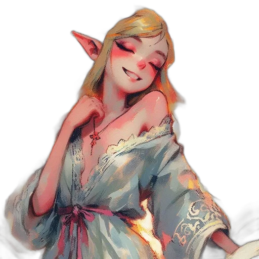 dress, dragon, staff, face transparent PNG cut-out