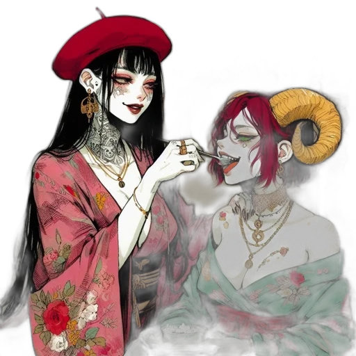 jewelry, mask, staff, fantasy art transparent PNG cut-out