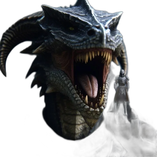 dragon, creature, animal, mask transparent PNG cut-out