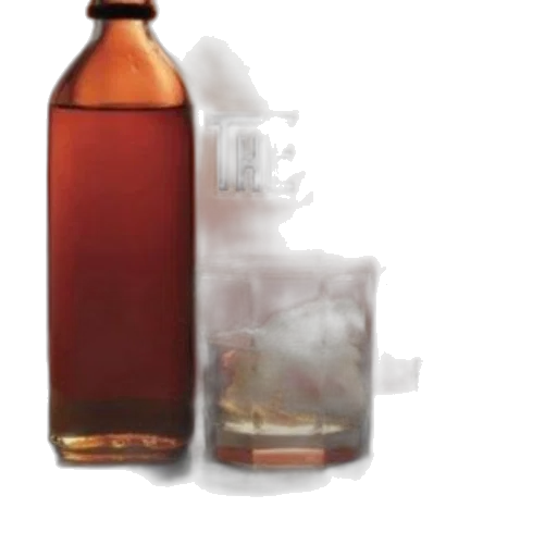 bottle, crown, 3d render, photorealistic transparent PNG cut-out