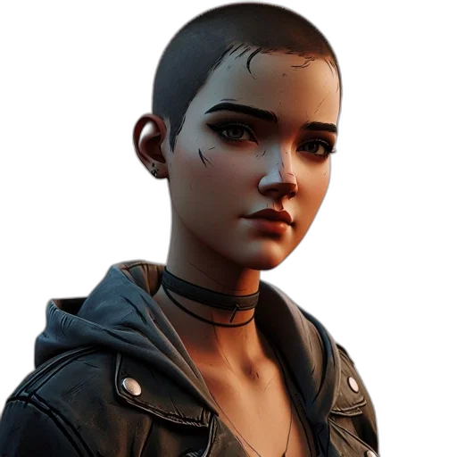 face, jacket, weapon, staff transparent PNG cut-out