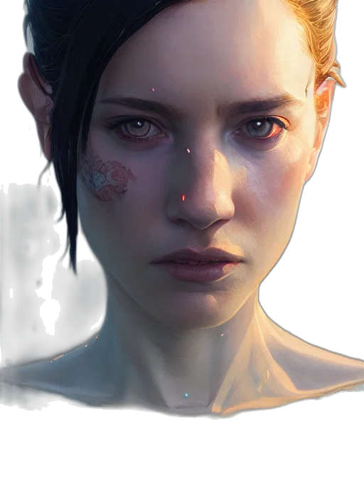 face, mask, creature, staff transparent PNG cut-out