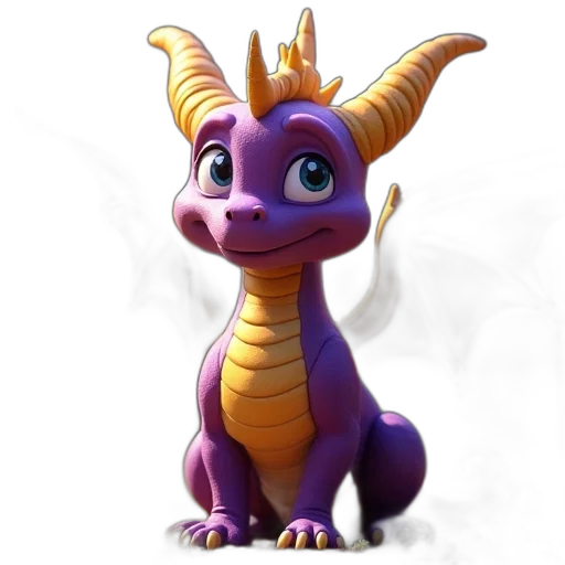 dragon, animal, creature, staff transparent PNG cut-out