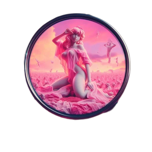 dress, concept art, fantasy art, vaporwave transparent PNG cut-out