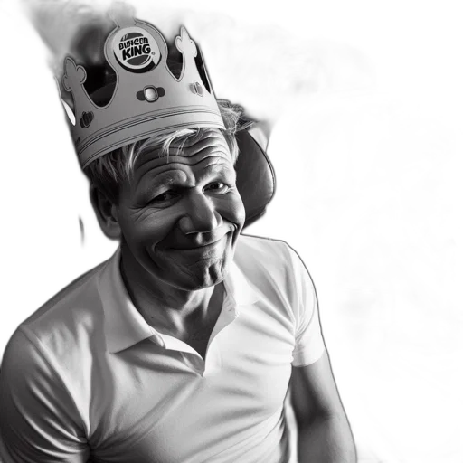 crown, hat, staff, face transparent PNG cut-out