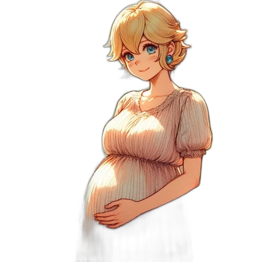 dress, staff, pixel art, concept art transparent PNG cut-out