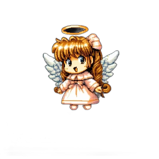 jewelry, staff, pixel art, anime transparent PNG cut-out