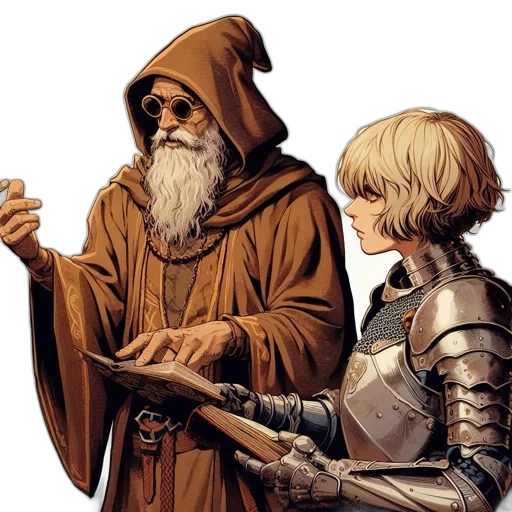 comic book art, concept art, fantasy art, pixel art transparent PNG cut-out