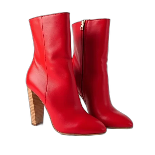 shoes, red, pair, high-heeled transparent PNG cut-out