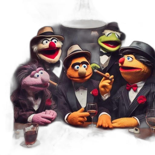 concept art, puppet, characters, formal transparent PNG cut-out