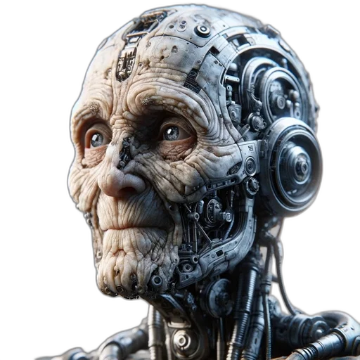 robot, face, mask, creature transparent PNG cut-out