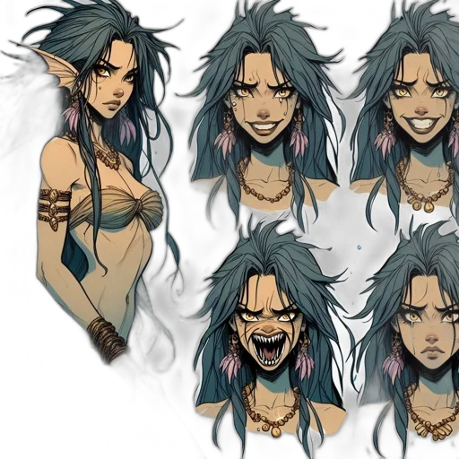 concept art, comic book art, fantasy art, anime transparent PNG cut-out