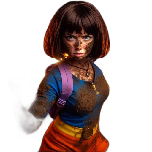 face, mask, concept art, comic book art transparent PNG cut-out