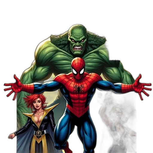 comic book art, concept art, fantasy art, first transparent PNG cut-out