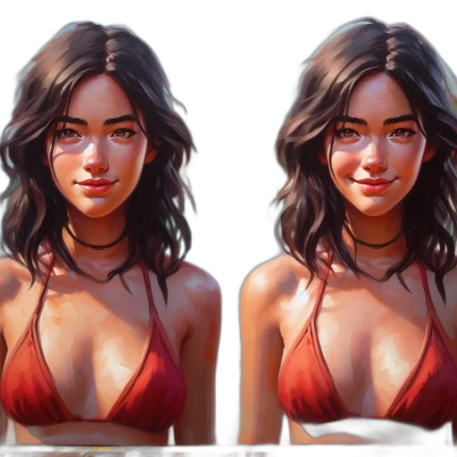 face, concept art, photorealistic, fantasy art transparent PNG cut-out